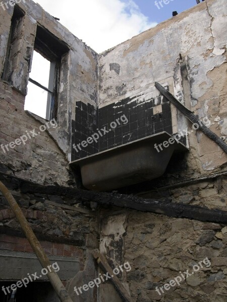 House Ruin Building Old Bath