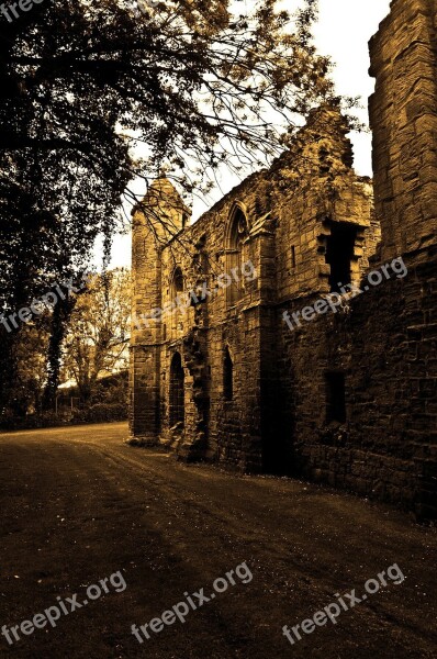 Ruins Walls Architecture Background History