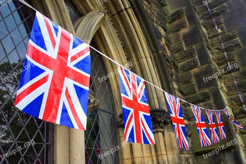 Banner Great Britain British Bunting Celebration