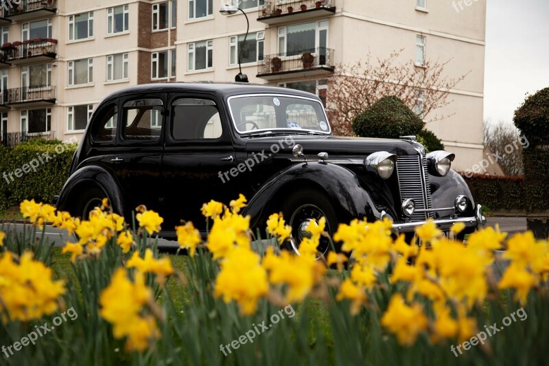 Antique Auto Automobile Automotive Black