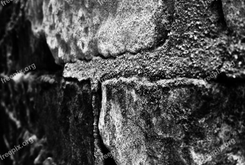 Wall Brick Architecture Macro Rock