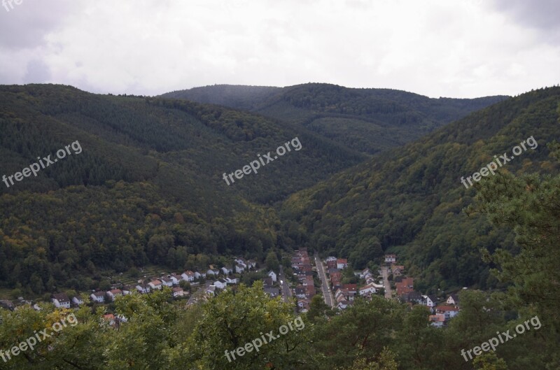 View Palatinate Forest Village Summer Rain