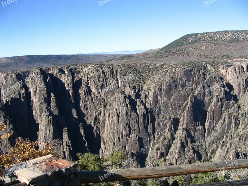 Black Canyon Colorado Canyon Nature Landscape