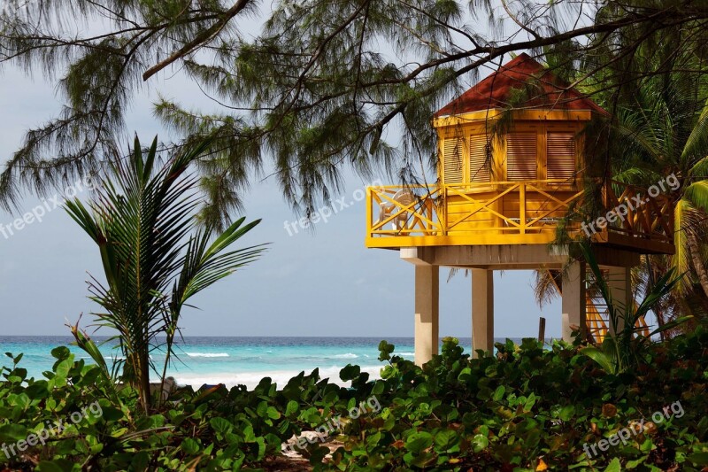 Lifeguard Beach Tower Life Yellow