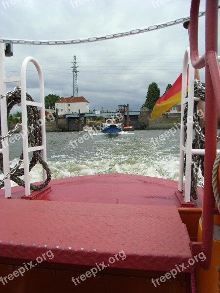 Hamburg Port Lock Harbour Cruise Elbe