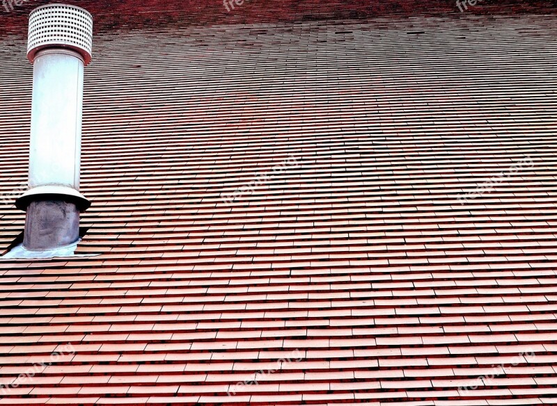 Roof Chimney Background Roofing Architecture