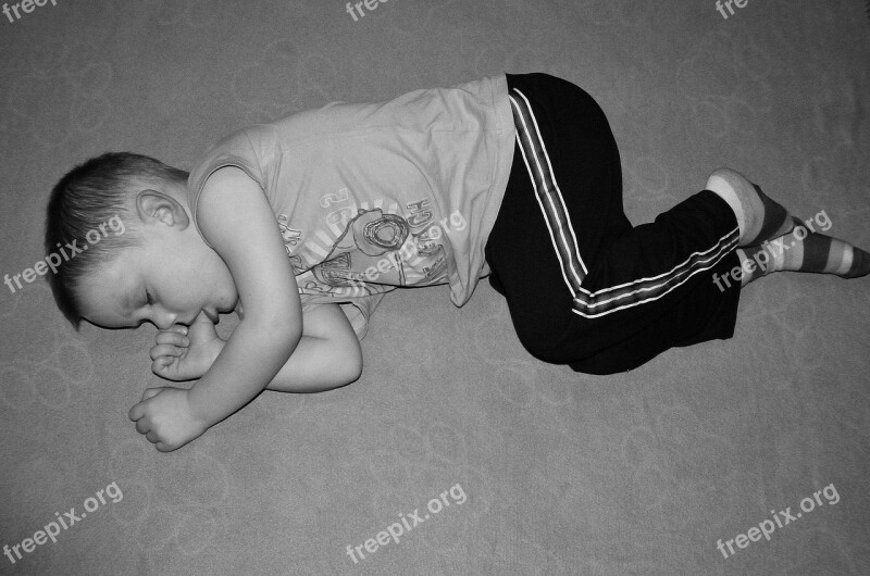 Child Sleeping Lying Sleep Baby