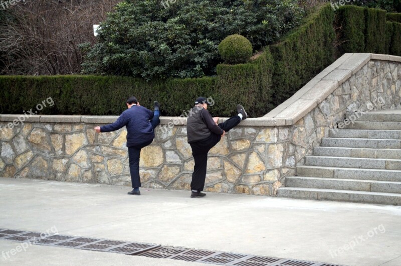 Stretch Stretching Men Exercise Health