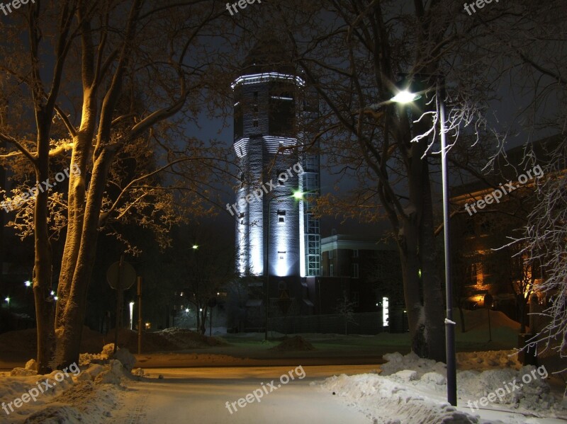 Finland Europe Snow Winter Night