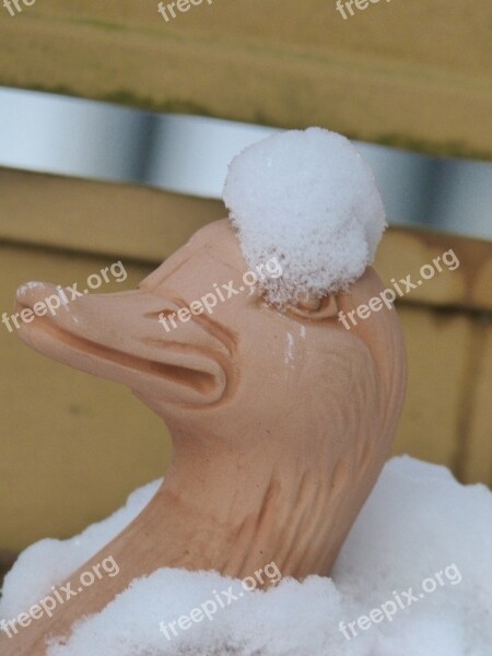 Winter Snow Duck Figure Sound