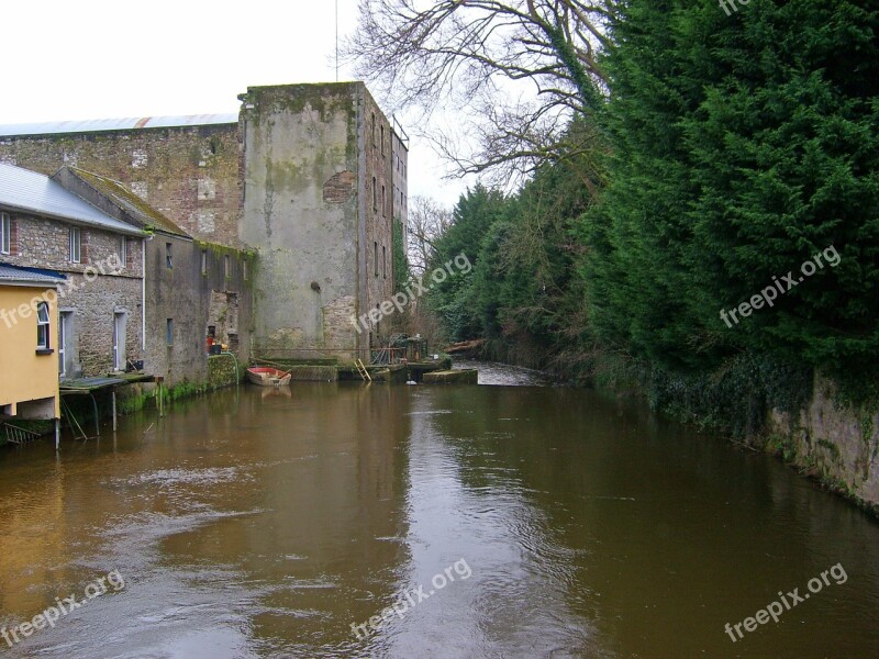 Ireland Wall Town Village Canal