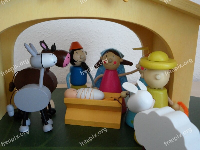 Crib Christmas Crib Figures Children Christmas Figures