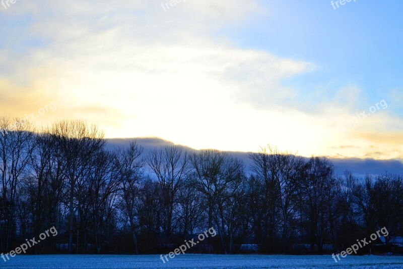 Blue Sunbeam Dazzle Clouds Sky