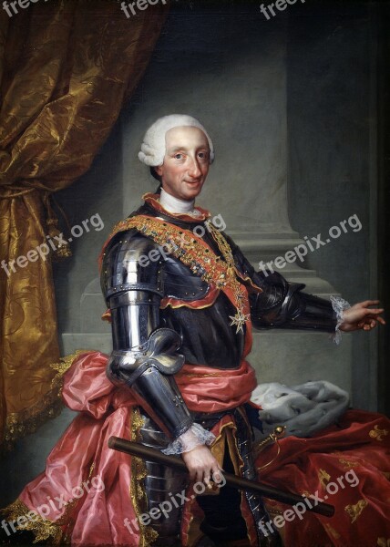 Karl Iii King Spain 1761 Portrait