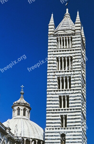 Siena Italy Dom Duomo Nuovo Campanile