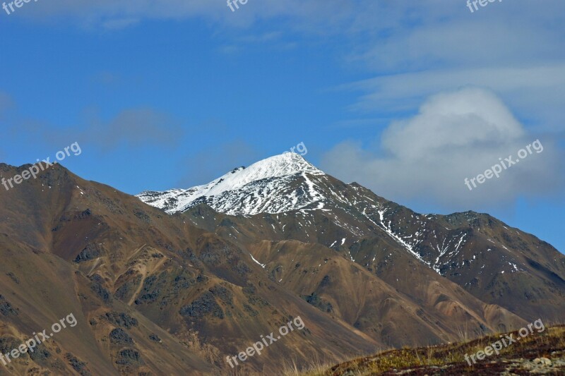 Alaska Mountain Nature Mountains Usa