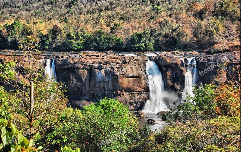 Waterfall Athirappilly Athirappilly Panchayath Kerala India