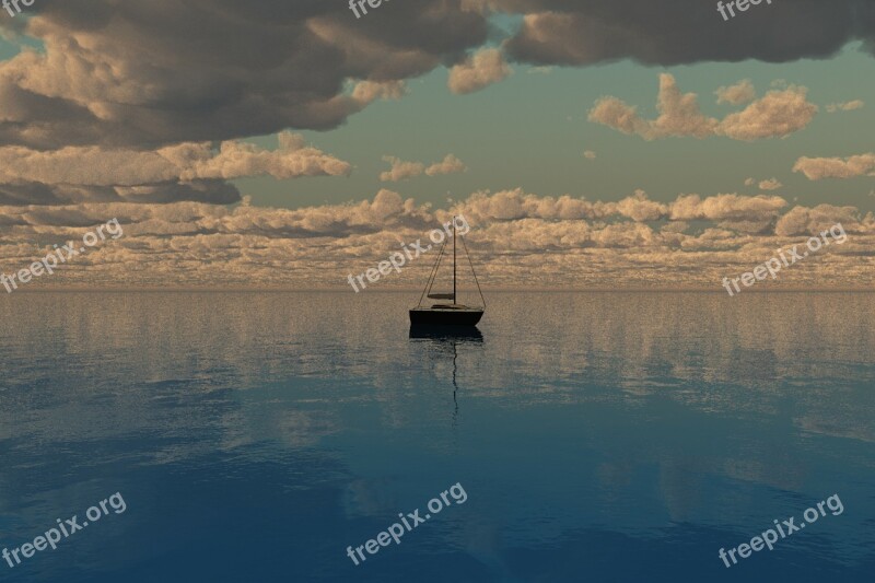 Sailing Water Boat Sails Sea