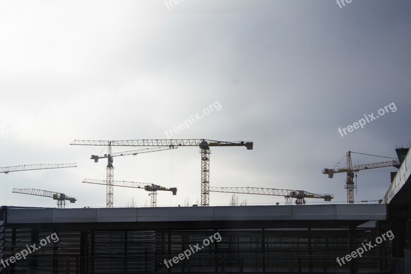 Site Crane Cranes Architecture Fair