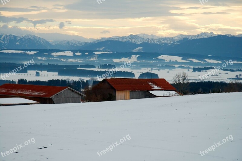 Germany Bavaria Mountain Sky Bavarian