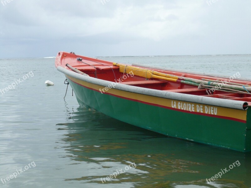 Caribbean Martinique Sea Boat Island