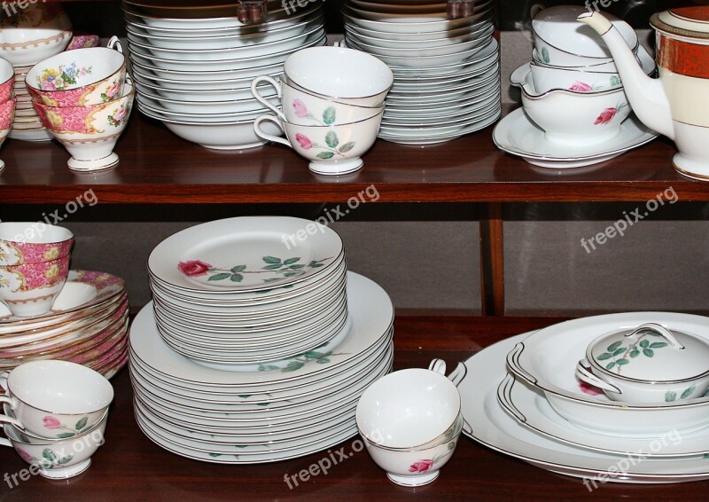 Dinnerware China Porcelain Plates Saucers