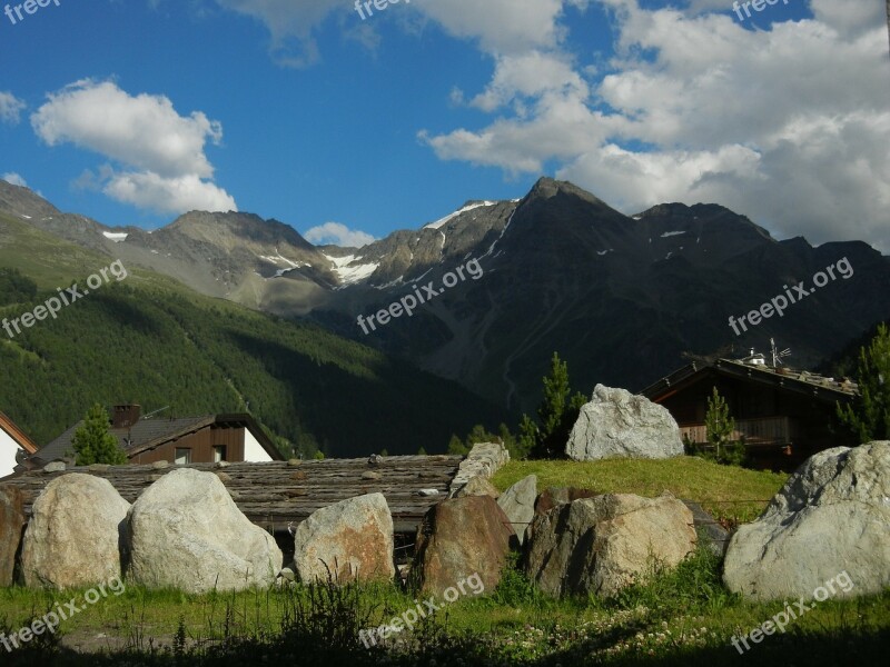 Mountains Alpine Sky Clouds Free Photos