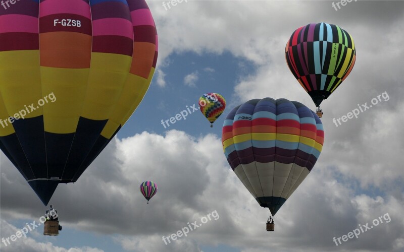 Hot Air Balloon Air Baloon Sky Clouds Free Photos