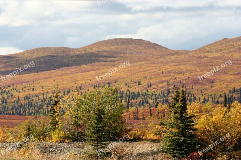 Alaska Landscape Nature Mountain Mountains