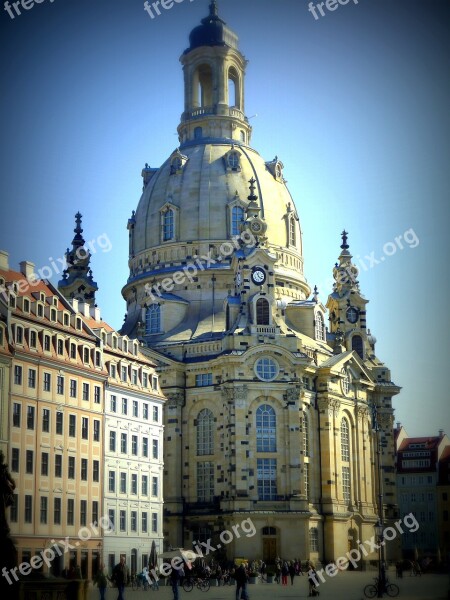 Dresden Frauenkirche Dresden City Neumarkt Germany