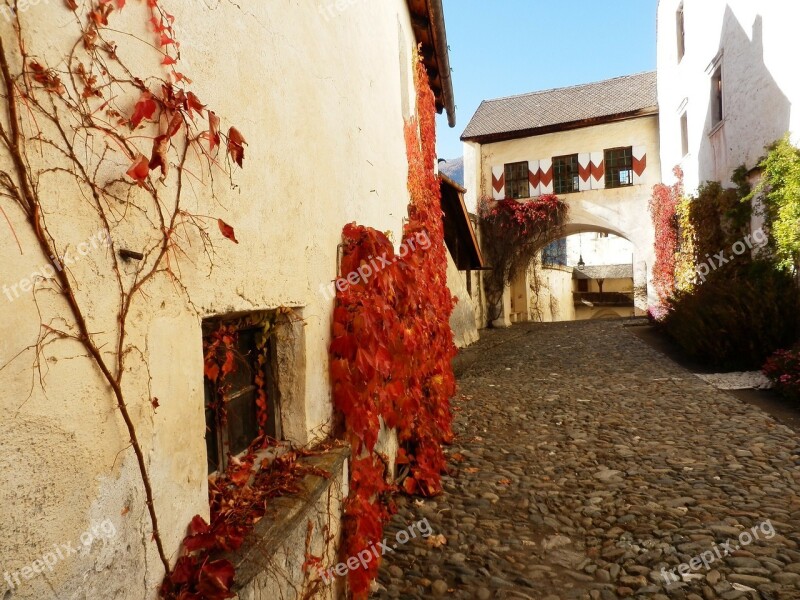 Bush Castle Wall Tyrol Free Photos