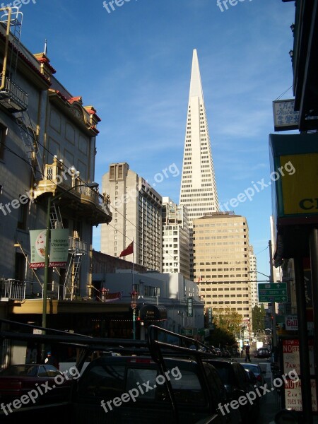 San Francisco California Skyline Skyscraper