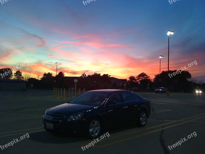 Colorful Sunset Sky Colorful Light Sunset