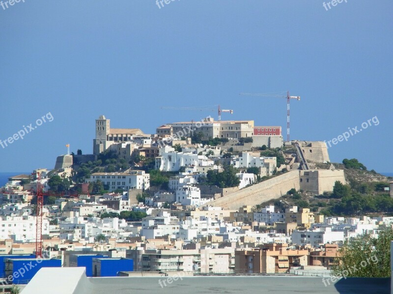 Ibiza Island Mediterranean Island World Heritage Site Castle