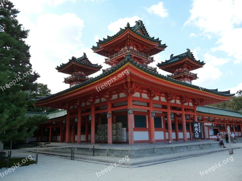 Heian Jingu Shrine Shrine Kyoto Free Photos