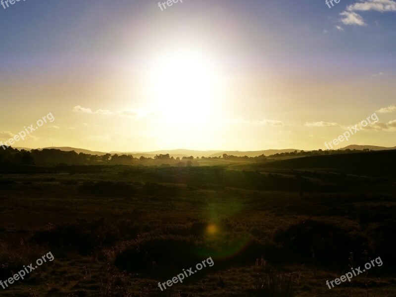 Sunny Sun Sunset Sky Wales