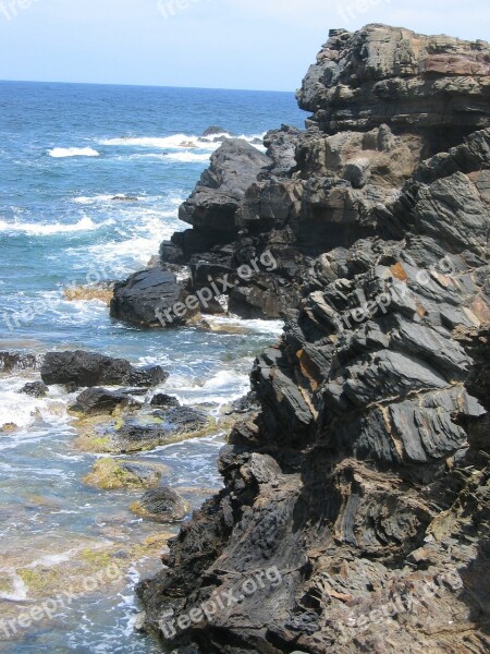 Rock Slate Sea Stone Coast