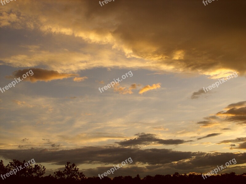 Air Sunset Clouds Free Photos