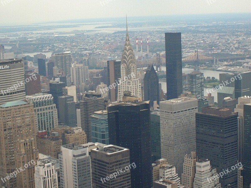 America New York Bird's Eye View Free Photos