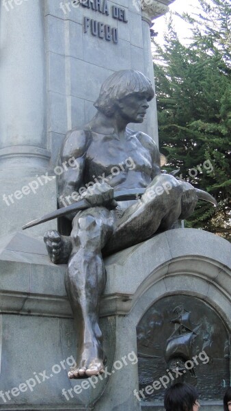 Monument Bronze Statue Aboriginal Free Photos