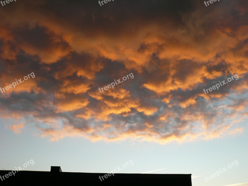 Evening Clouds Clouds Sunset Sky Twilight