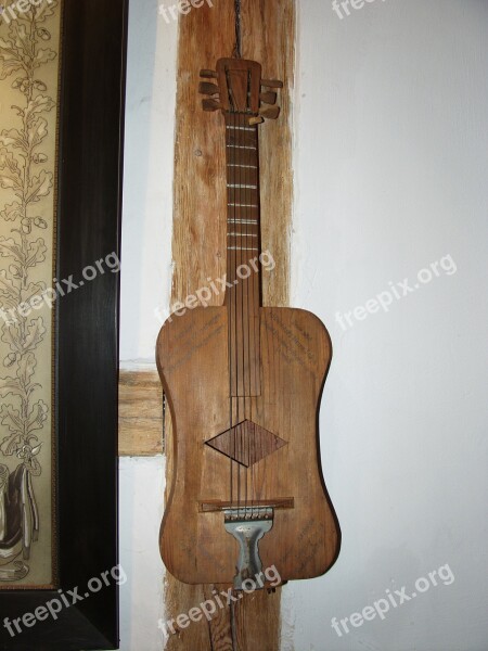 Guitar Music Instrument Wood Antique