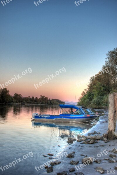 Boat Fraser River Water Sky