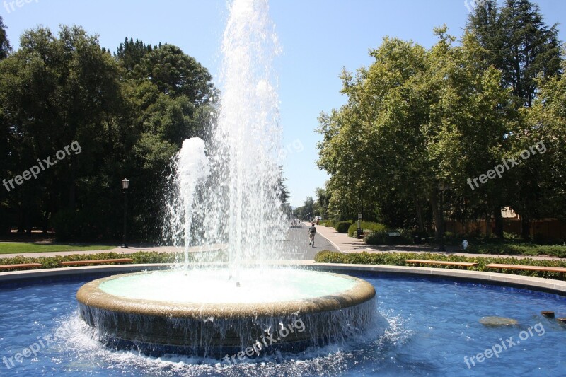 Palo Alto Street Fountain Stanford University University