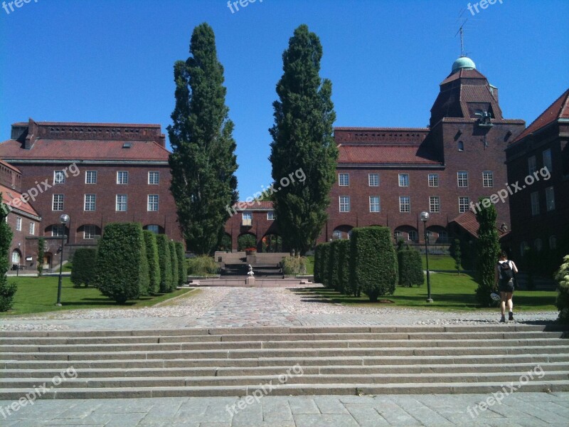 University Kth Royal Institute Of Technology Brick Building Trees