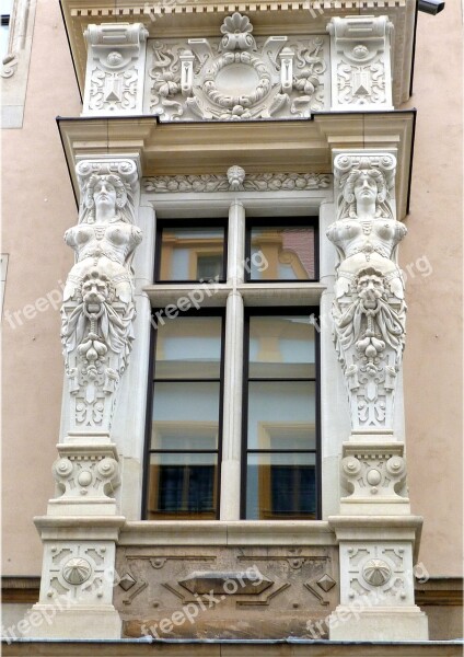 Saxony Dresden Window Ornaments Architecture