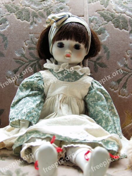 Doll Girl Porcelain Sitting Toys