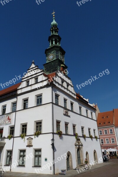 City Pirna Town Hall Building Saxony