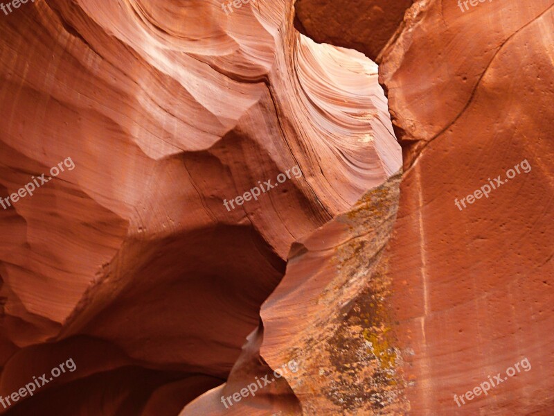 Upper Antelope Slot Canyon Page Arizona Usa Sandstone