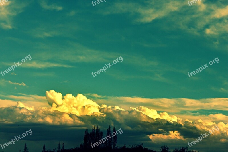 Clouds Cloud Sky Landscape Blue